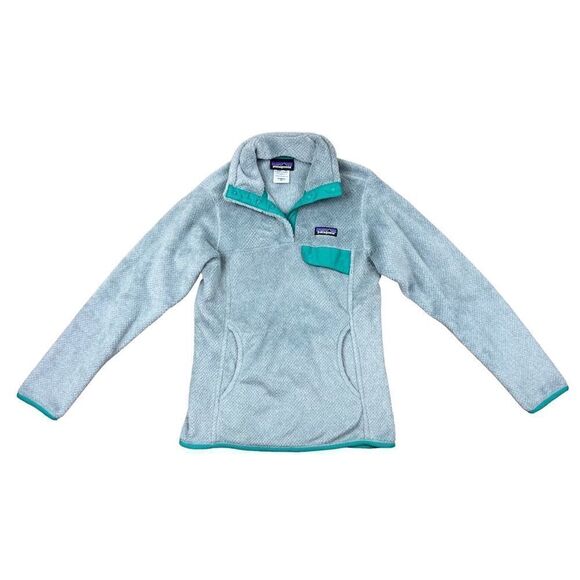 Patagonia Tops - Patagonia Re Tool Snap T Fleece Pullover Tailored Grey Nickel X Dye Emerald